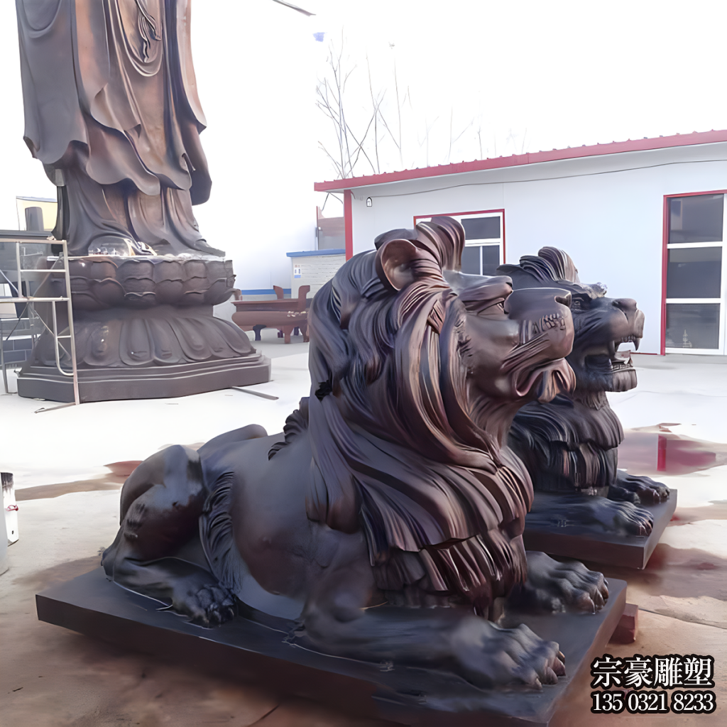純銅鑄造爬獅子匯豐獅子銅雕 純銅鑄造爬獅子匯豐獅子銅雕
