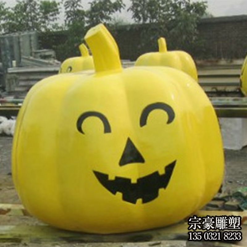 玻璃鋼萬圣節南瓜雕塑 玻璃鋼萬圣節南瓜雕塑