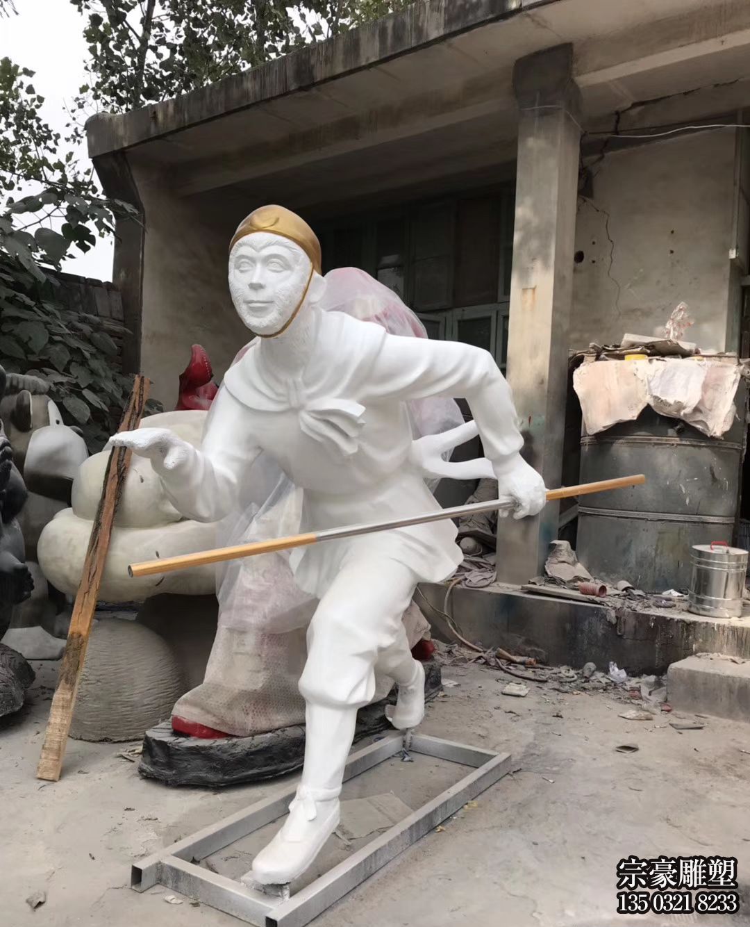 玻璃鋼孫猴子雕塑 玻璃鋼孫猴子雕塑