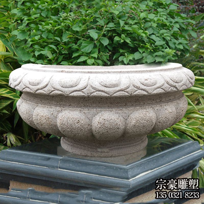 歐式小區石雕花盆 歐式小區石雕花盆