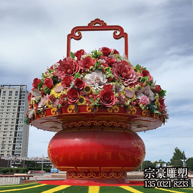 玻璃鋼大花籃,國慶節(jié)日慶典花籃雕塑 玻璃鋼大花籃,國慶節(jié)日慶典花籃雕塑
